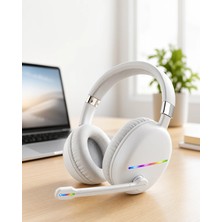 Nemere Kulaküstü Bluetooth Kulaklık Rgb Işıklı UCZZMAX17BEYAZ-4-1