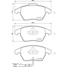 Brembo Ön Balata Fişli Caddy 3 2004 Golf 4 5 6 1997 Jetta Passat 2005 Polo 2009 Octavia 2004