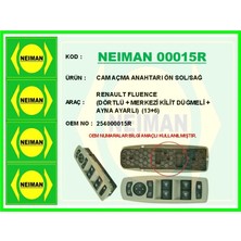 Bescher Cam Açma Anahtari Ön Sol / Sağ Renault Fluence Dörtlü Merkezi Kilit Düğmeli Ayna Ayarlı 13 6