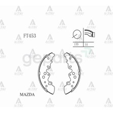 Maher Fren Balata E-2200 98= Pabuç Arka