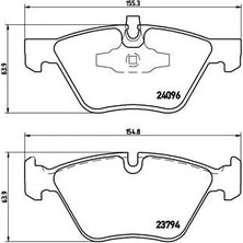 Brembo Fren Balatası On Bmw E81 E82 E87 E88 E90 E92 E93