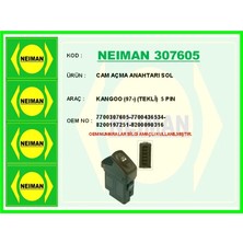 Bescher Cam Açma Anahtari Sol Renault Kangoo 1997 Tekli 5 Pin