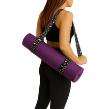 Tr Mat Taşıma Askısı - Yoga Motifli Dijital Baskılı 205 cm Pamuklu Mat Taşıma Askısı