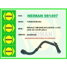 Bescher Turbo Borusu Megane 3 2009 Scenic 3 2009 Fluence 2009 1.5dci