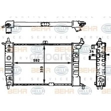 Behr Radyatör Su Astra F 1991-2002 C14SE - X14XE - C16NZ - X16SZ - A - T Klimalı