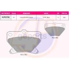 Magneti Marelli Fren Balatası Arka Verso (E12) : Prius (W2) 2003-2004 2002-2003 .