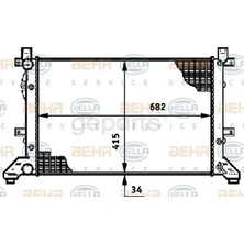 Behr Radyatör Su LT35 1996-2006 Anj - Avr - Ahd - Ata - Bcq 2.5 Tdi-2.8 Tdı