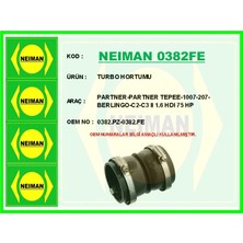 Bescher Turbo Hortumu Partner - Partner TEPEE-1007-207-CITROEN Berlıngo - C2-C3 2 1.6 Hdı 75 Hp