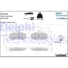 Delphi Ön Fren Balatası Citroen C2 2003-2012 C3 2002-2010 Küçük Tip