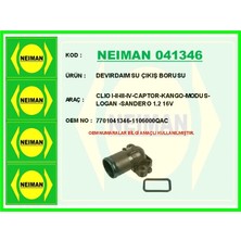 Bescher Devirdaim Su Çıkış Borusu Clio 1 - 2 - 3 - 4 - Captor - Kango - Modus - Logan - Sandero 1.2 16V