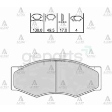 Maher Fren Balata Pickup D21 1990-1997 D22 1998-2002 Samsung Ön