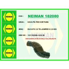 Bescher Hava Filtre Hortumu Ducato 2.8 Td - Jumper 2 2.8 Hdı