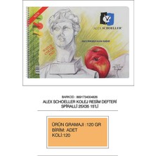 Schoeller Şeffaf Resim Defteri 25X35 Sipralli 120 gr 25 Syf - 0816
