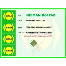 Bescher Kalorifer Rezistansı Ford Transıt - Custom - Courier - Focus - Kuga - Bmax - Cmax 2010