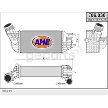 Bms Turbo Radyatoru (Intercooler) 308 / 3008 / 5008 / C4 / Ds4 2.0 Hdı 150 DW10C (Veka)