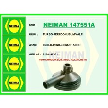 Bescher Turbo Geri Donusum Valfi Clio - Kango - Logan 1.5 Dcı
