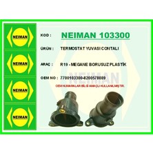 Bescher Termostat Yuvası Contalı R19 - Megane Borusuz Plastik (2 Adet)
