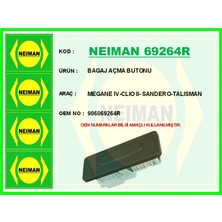 Bescher Bagaj Açma Butonu Renault Megane 4 2016 Talisman 2016 Clio 5 2019