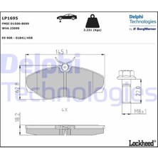 Delphi Ön Balata Renault Trafıc 2 2001 Opel Vıvaro 2001