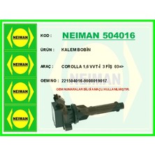 Bescher Kalem Bobin Corolla 1.6 Vvt - I 3 Fiş 2003