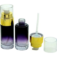 Losyon Krem Şişesi 40 ml (2 Adet) Siyah Sarı Kapaklı Boş Şişe