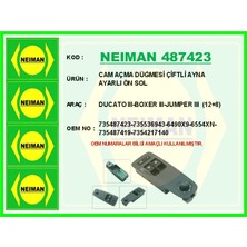 Bescher Cam Açma Düğmesi Çiftli Ayna Ayarlı Ön Sol Ducato 3 - Boxer 3 - Jumper 3 12 8