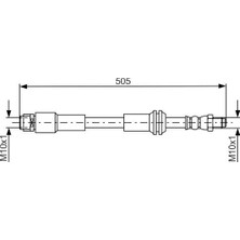 Bosch Fren Hortumu On Mercedes W176 W246 C117 X117 X156