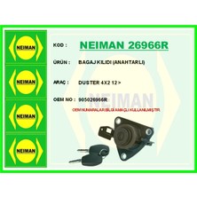 Bescher Bagaj Kilidi Anahtarlı Duster 4x2 2012