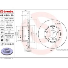 Brembo Fren Diski On Bmw E81 E82 E87 E88 E90 E91 E92 E93 E89 (2 Adet)