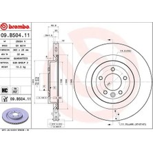 Brembo Fren Diski Arka Land Rover Range Rover L405 L494