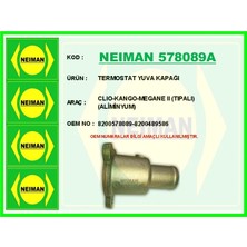 Bescher Termostat Yuva Kapağı Clio - Kango - Megane 2 Tıpalı Aliminyum (2 Adet)