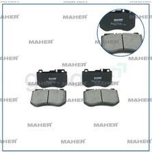Maher Fren Balata Mercedes 2014 W205 C Seri Ön 127,7MM