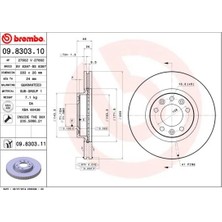 Brembo Ön Fren Aynası 407 1.6hdı 1.8-2.016V-2.0HDI 2004 607 2.0 2000 508 2010 283X26X5DLXHAVALI (2 Adet)