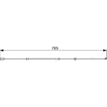 Bosch Ön Fren Balata Fişi Ikaz Kablosu Astra G 1999-2005 Zafira 1999-2005 768MM