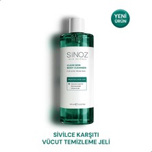 Sinoz Clear Skin Body Cleanser Sivilce Karşıtı Vücut Temizleme Jeli 400 ml