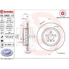 Brembo Fren Diski Arka Sol Bmw G20 G21 G28 G22 G23 G26 G30 G31 G32 G11 G12 G08 G01 G02 G05 G29