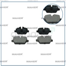 Maher Fren Balata Bmw 1 Seri 2003-2012 E87 / 1 Seri 2004-2012 E81 / 3 Seri 2005-2011 E90 Arka