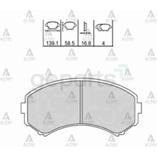 Maher Fren Balata E-2200 98-04 / Pajero 3.2 2003-2006 D - Max 2008-2012 3.0 Tip 3 Ön