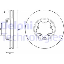 Delphi On Fren Diski Aynası Transıt Custom V362 2012 Arka Tek Teker Cap 288 33