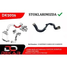 DEKAR Turbo Bağlantı Borusu Kauçuk Komple Clio 5 2019 1.0 Tce H4D