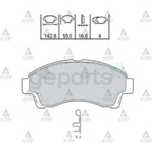 Maher Fren Balata B-2500 96-00 4x2 Ön