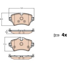 TRW Fren Balatası On Bmw F45 F46 F48 F39 . Mini F54 F55 F56 F57 F60