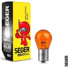 Seger Ampul PY21W 12V 21W BAU15S 93 Kaplama Sari (10 Adet)