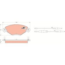 TRW Ön Fren Balatası Citroen C5 2001-2008 4 Fişli