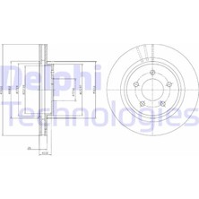 Delphi Arka Fren Aynası Volvo S60 2010-2013 S80 2 2008-2013 V60 2010 V70 2008 XC70 2007-2013 302X5DL