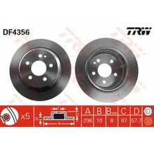 TRW Fren Diski Arka Mercedes Vıto W639
