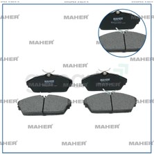 Maher Fren Balata Xenon 2009-2011 4x4 17.00MM Ön