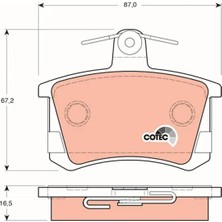 TRW Arka Balata Audi A4 1995-2000 A6 1994-2007 A8 1995-2000 80-100-100 Avant