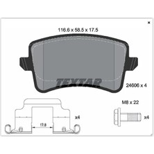Textar Arka Balata A4-A5-Q5 2009