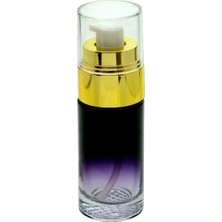 D&B Boş Krem ve Losyon Şişesi 40 ml (5 Adet) Siyah Sarı Kapaklı Boş Şişe